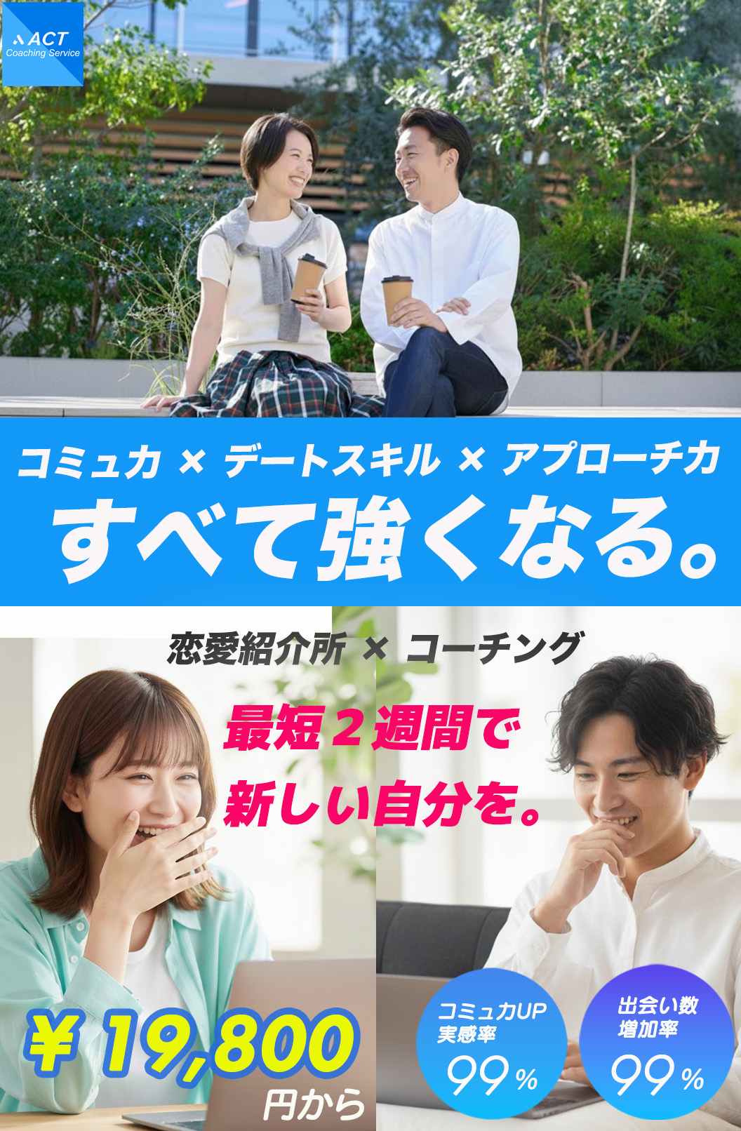 ACT恋愛講座【女性との会話が苦手】を克服できる実践トレーニング